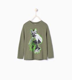 Skater Dog Tshirt at Zara