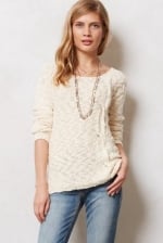 Skewed cable pullover at Anthropologie