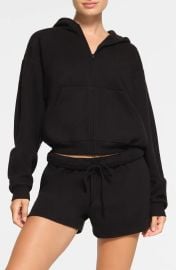 Skims Cotton Blend Classic Fleece Zip Up Hoodie at Nordstrom