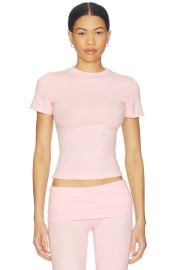 Skims Cotton Jersey Tshirt In Cherry Blossom at Revolve