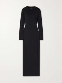 Skims Fits Everybody Crew Neck Long Sleeve Dress at Net a Porter