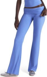 Skims Soft Lounge Foldover Pants in Cielo at Nordstrom