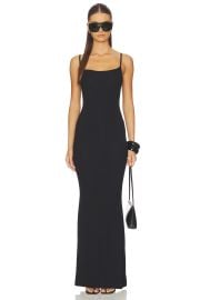 Skims Soft Lounge Slip Dress In Black at Revolve
