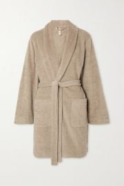 Skims Terry Cotton blend Robe in Desert at Net a Porter