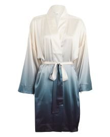 Skin  Ombr Silk Robe at Intermix