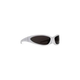 Skin Cat Sunglasses in Silver Balenciaga US at Balenciaga