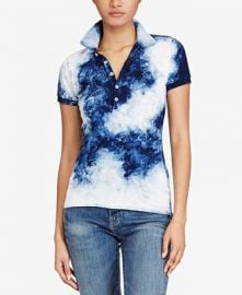 Skinny Stretch Tie-Dye Polo by Ralph Lauren  at Macys