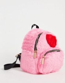 Skinnydip mini alba heart backpack in pink at ASOS