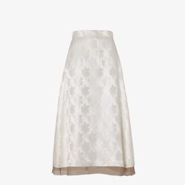 Skirt Silk White Fendi at Fendi
