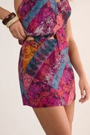 Skirts Floral Patchwork Mini Skirt NastyGal at Nasty Gal