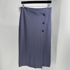 Skirts Newaritzia Babaton Billy Buttoned Up Wrap Midi Skirt Blue Size 1 Or Medium Poshmark at Poshmark