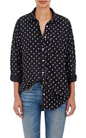 Skull-Print Silk Shirt at Barneys