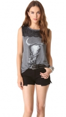 Skull and snake tee by Haute Hippie at Shopbop