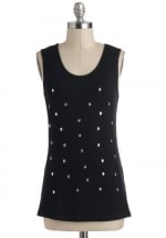 Skull dot tank top at Modcloth