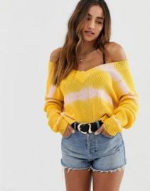 Skylar Rose tie dye knitted sweater with distressed detail   ASOS at Asos