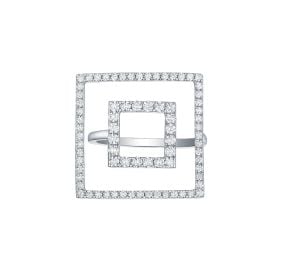 Skyline 096ct Times Square Ring R-00383WHT at Smiling Rocks