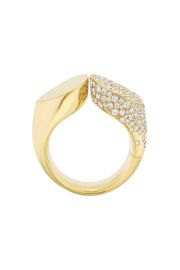 Slanted Oera Diamond Ring - Yellow Gold Marissa Collections at Marissa Collections