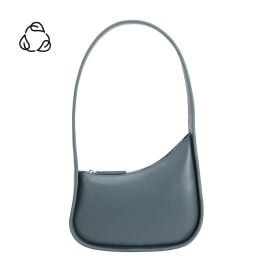 Slate Willow Recycled Vegan Leather Shoulder Bag at Melie Bianco