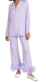 Sleeper Party Pajama Set with Feathers at Shopbop