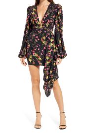 Sleepless Nights Floral Long Sleeve Cocktail Dress at Nordstrom