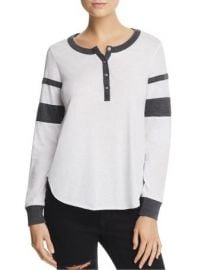 Sleeve Stripe Henley Tee by Chaser at Bloomingdales