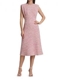 Sleeveless Bouclé Tweed Dress by St. John at Saks Fifth Avenue