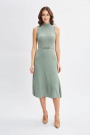 Sleeveless Cashmere Belted Dress Elie Tahari at Elie Tahari