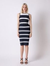 Sleeveless Colorblock Zip-Back Bodycon Dress - Gracia Fashion at Gracia Fashion