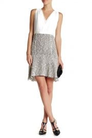 Sleeveless Crepe and Tweed Dress at Nordstrom Rack