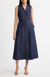 Sleeveless Denim Midi Dress at Nordstrom