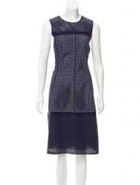 Sleeveless Eyelet Dress by Lela Rose at The Real Real