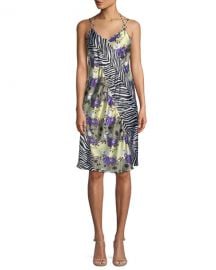 Sleeveless Floral Zebra Silk Dress by Opening Ceremony at Neiman Marcus