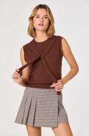 Sleeveless Layered Scarf Sweater - ASTR the Label at ASTR The Label