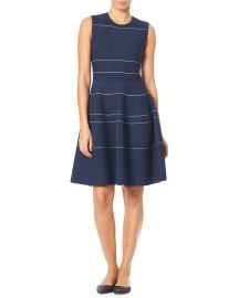 Sleeveless Mini-Striped Knee-Length Knit Dress at Bergdorfgoodman