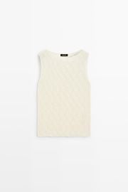 Sleeveless Open Knit Top at Zara
