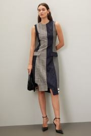 Sleeveless Patchwork Dress by Monse Rent the Runway at Rent the Runway