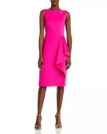 Sleeveless Side Tuck Ruffle Dress at Bloomingdales