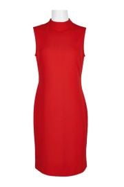 Sleeveless Stretch Crepe Dress at eBay