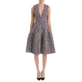 Sleeveless Tweed Dress at J Mendel