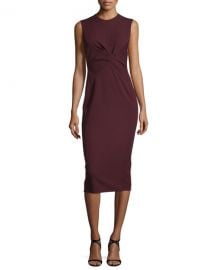 Sleeveless Twist-Front Sheath Dress at Neiman Marcus