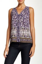 Sleeveless V-Neck Floral Blouse at Nordstrom Rack