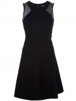 Sleeveless mesh dress by DKNY at Farfetch