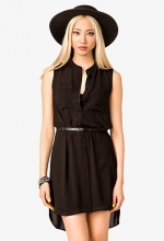 Sleeveless shirt dress at Forever 21