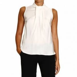 Sleeveless silk top by Giorgio Armani at Giglio