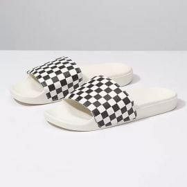 Slide-On Checkerboard Sandals by Vans at Vans