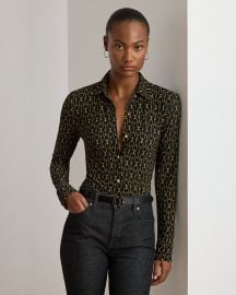 Slim Fit Chain-Print Jersey Shirt at Ralph Lauren