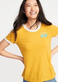 Slim-Fit Graphic Ringer Tee by Old Navy at Old Navy