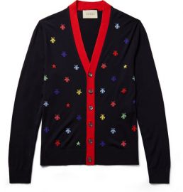 Slim-Fit Intarsia Wool Cardigan at Mr Porter