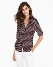 Slim Fit Quarterfoil Portofino Shirt at Express