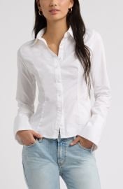 Slim Fit Stretch Cotton Button-Up Shirt at Nordstrom